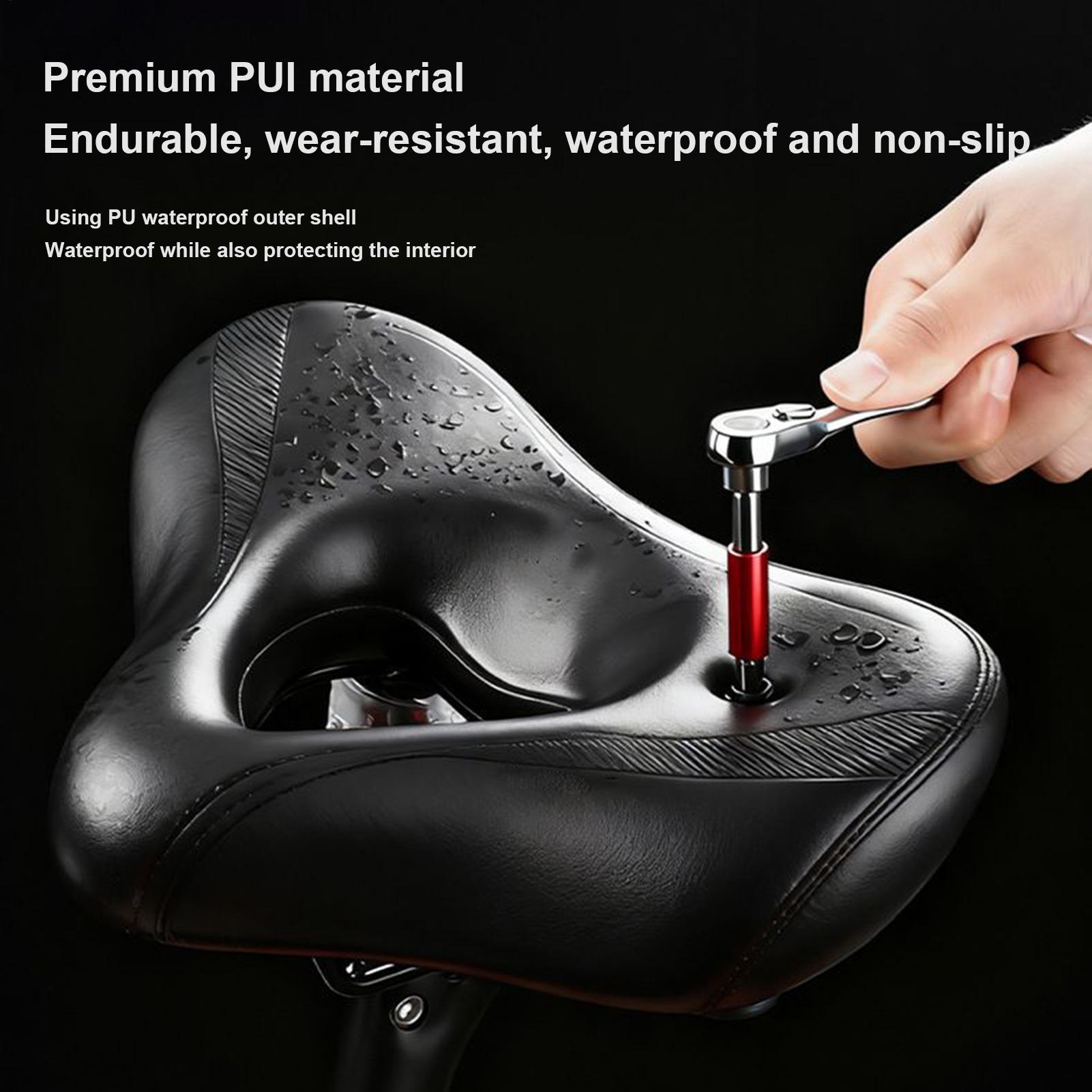 Cycling Commute Distance - Cycle Seat Cushion All-Weather Non-Slip Wide