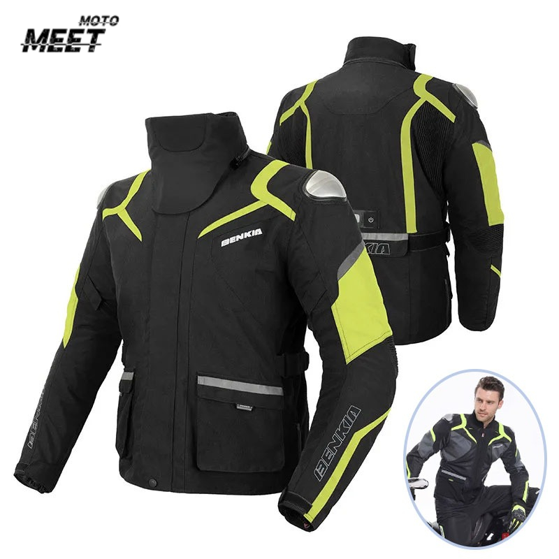 Cycling Commute Jacket - Motorcycle Jacket Cold-proof Waterproof Warm Motocross