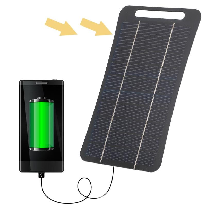 Usb Charger Dynamo - 2W Solar Charger Portable W/USB-C Fast