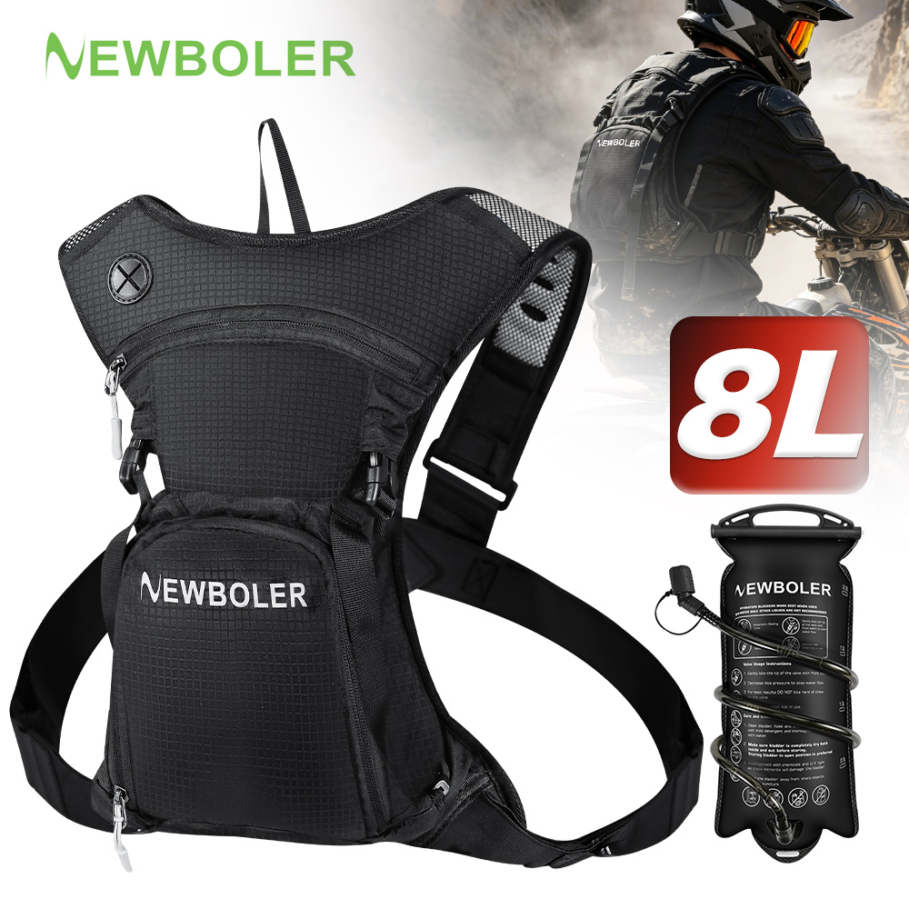 Cycling Commute Backpack - NEWBOLER 8L Motorcycle Cycling Hydration Pack