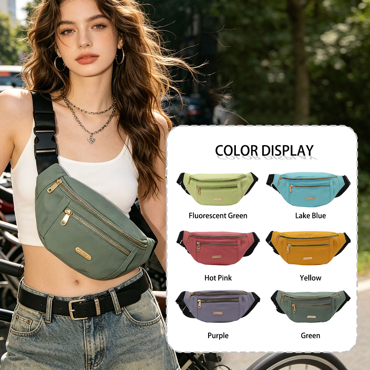 Fashion Casual Solid Color Wom - Cycling To Commute ulasan dan harga