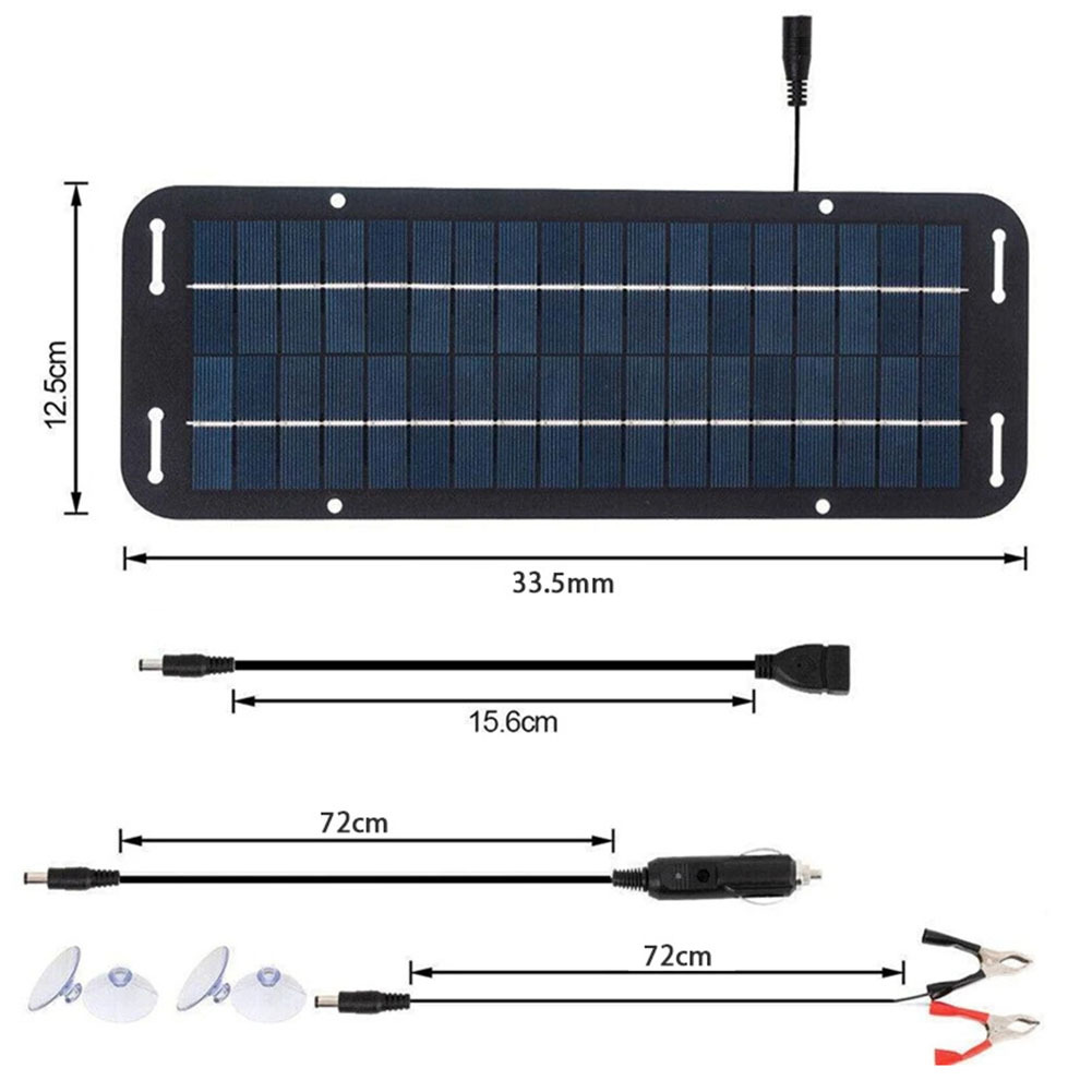 12V Monocrystalline Solar Pane - Usb Charger Dynamo ulasan dan harga