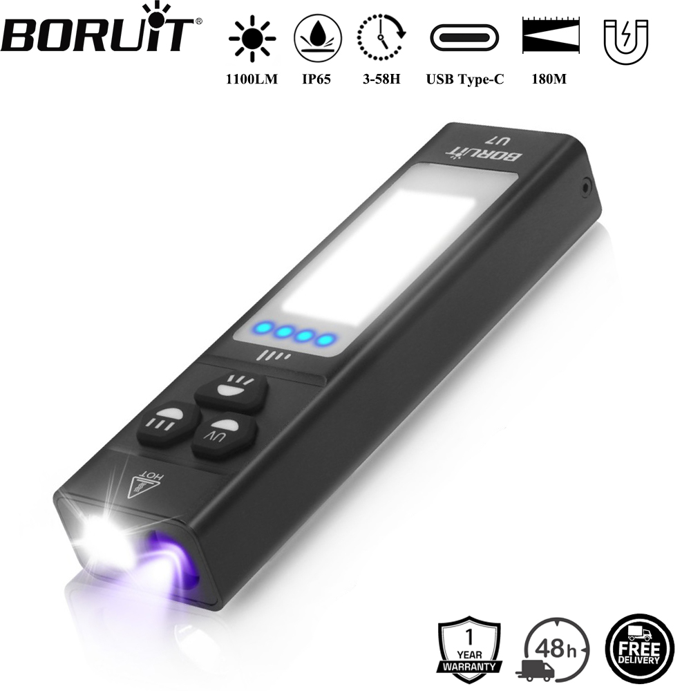BORUiT U7 UV LED EDC Flashligh - Cycling To Work ulasan dan harga