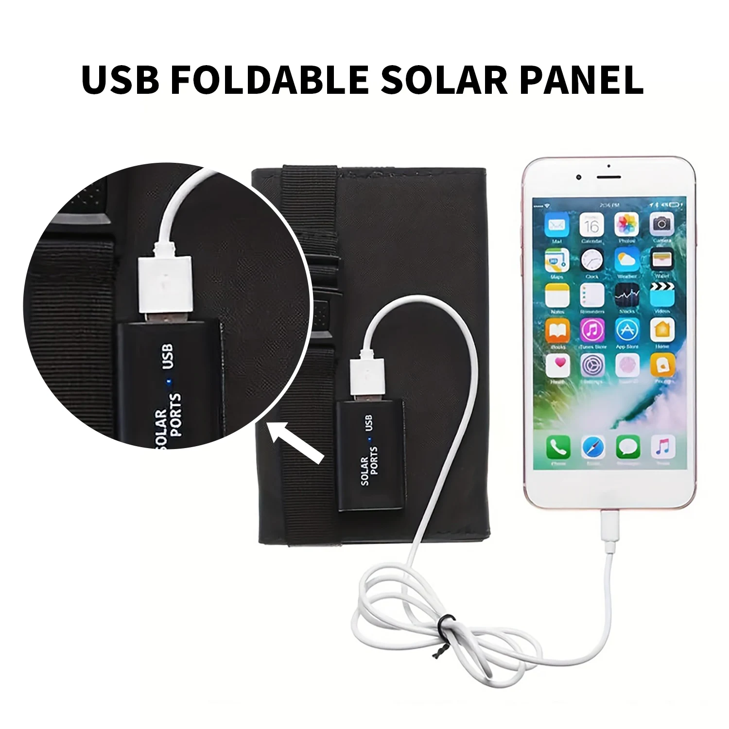 Foldable Solar Panel 20W 50W 6 - Usb Charger Dynamo ulasan dan harga