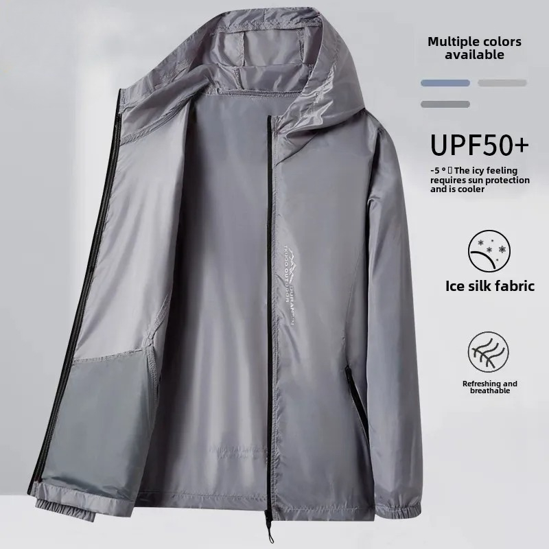 Summer Men's Sunscreen Jacket  - Cycling Commute Jacket ulasan dan harga