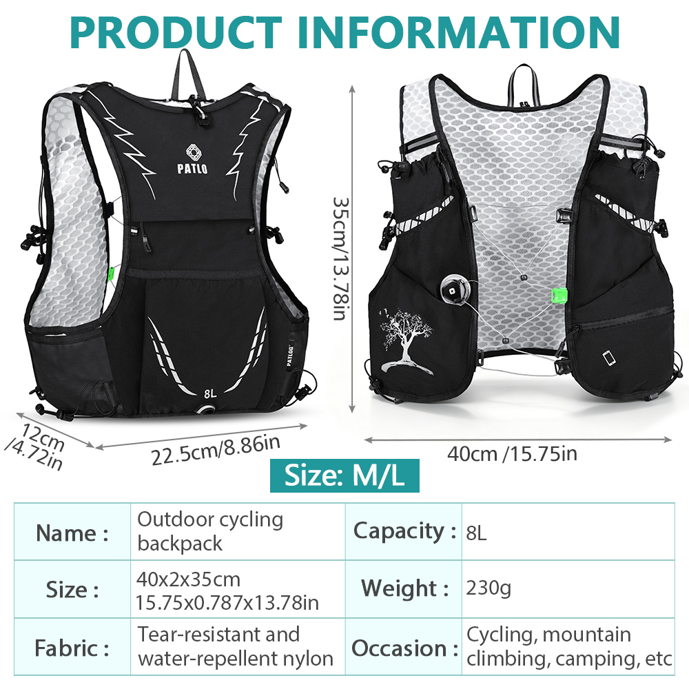 2026 New 8L Outdoor Trail Runn - Cycling Commute Backpack ulasan dan harga