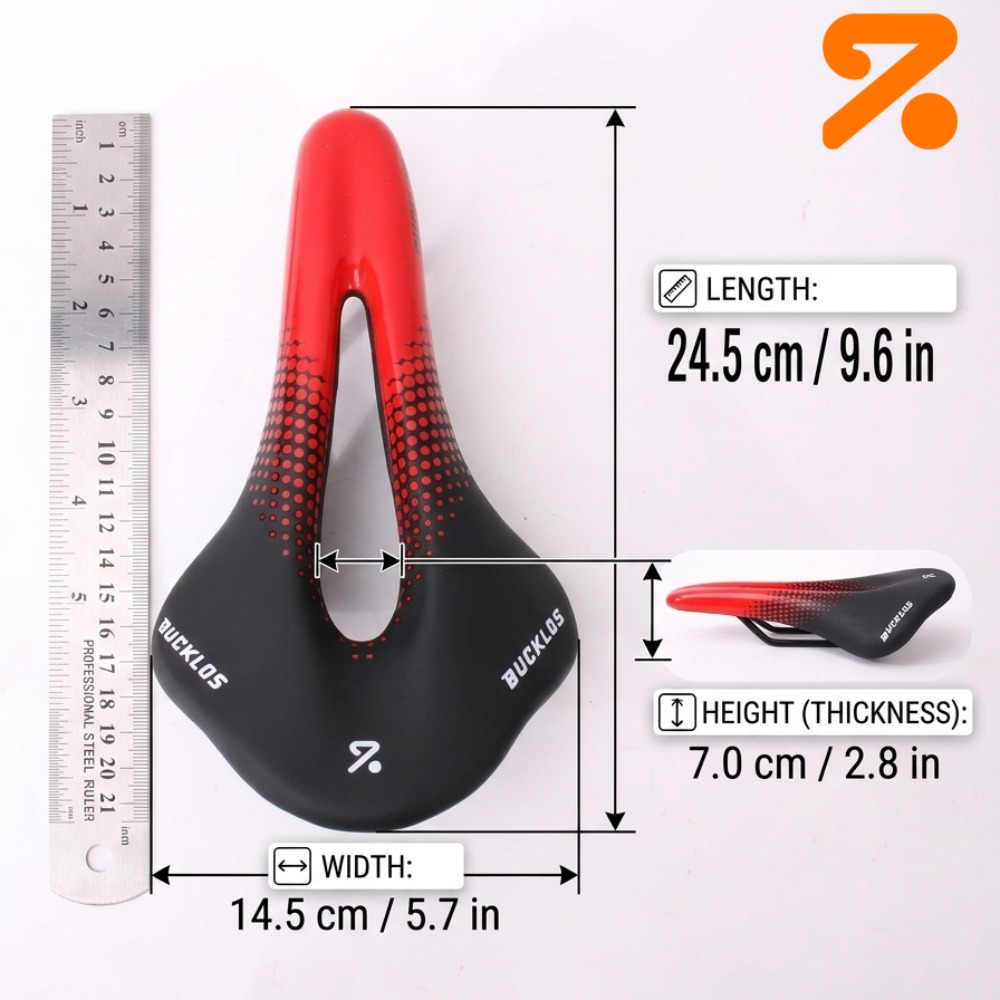 BUCKLOS Hollow Road Bike Saddl - Commuting By Bike ulasan dan harga