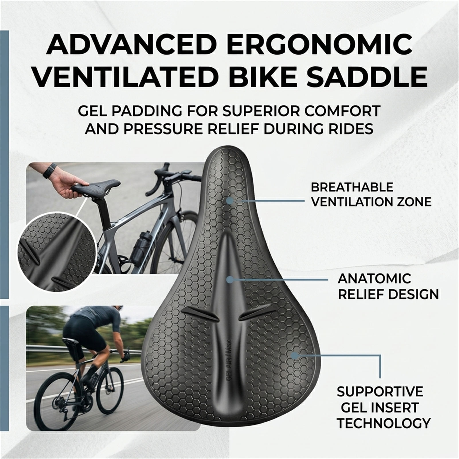 Silicone Bicycle Seat Cover Th - Waterproof Cycling Commute ulasan dan harga