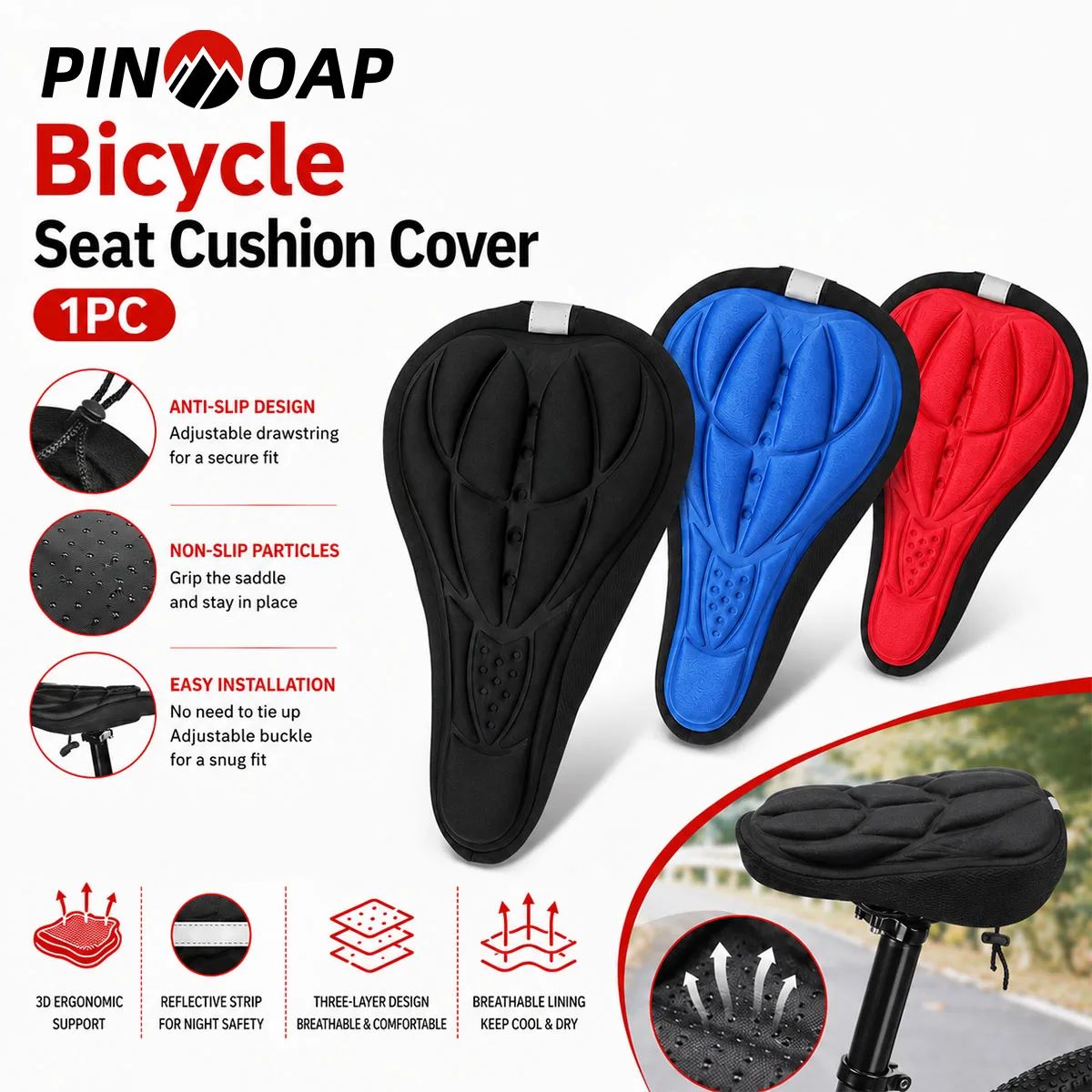 3D Soft Foam Padded Bicycle Sa - Commuting By Bike ulasan dan harga