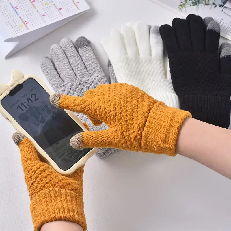 1-10Pairs Thick Knit Touchscre - Winter Cycling Commute ulasan dan harga