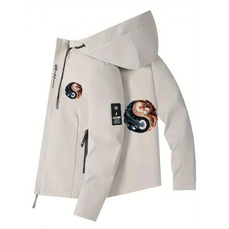 Men's Hooded Jacket - Zippered - Cycling Commute Jacket ulasan dan harga
