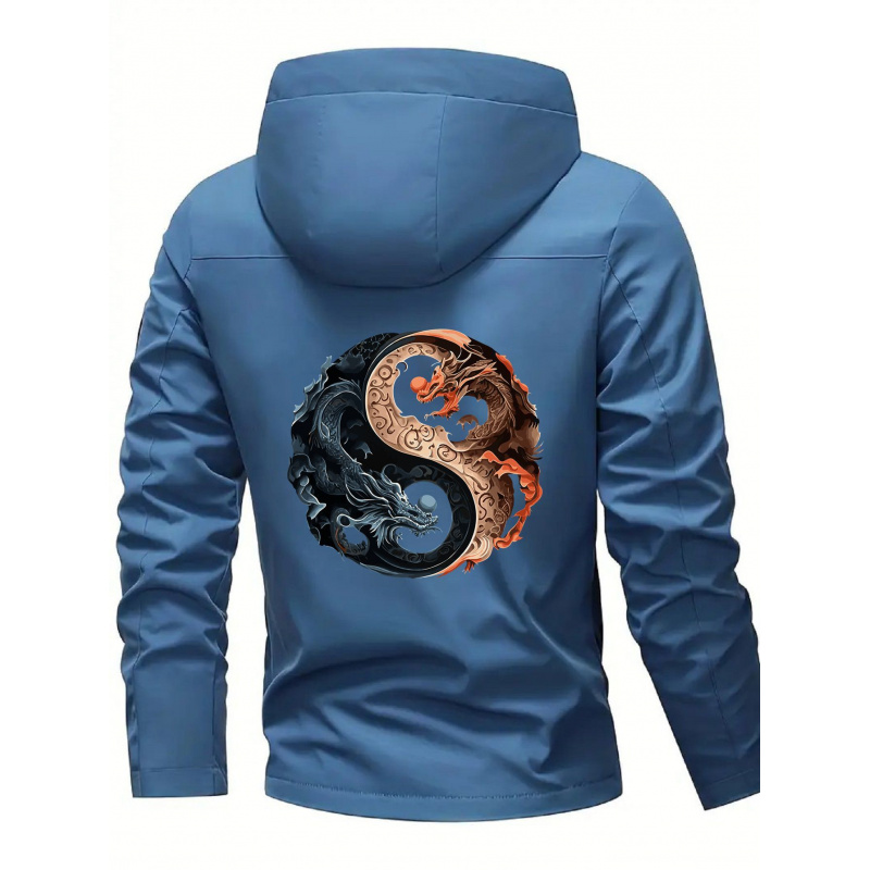 Men's Hooded Jacket - Zippered - Cycling Commute Jacket ulasan dan harga