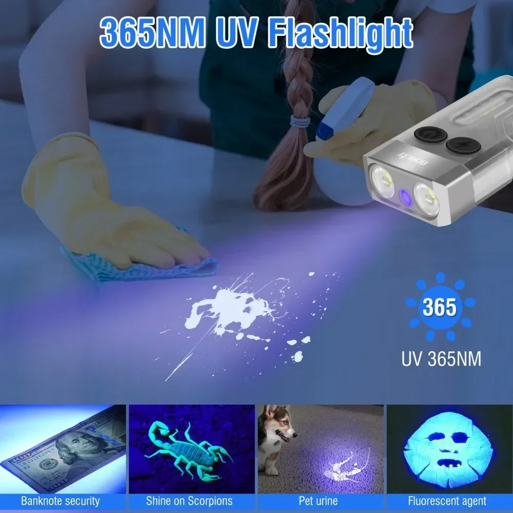 BORUiT V10 Keychain UV LED EDC - Cycling To Work ulasan dan harga