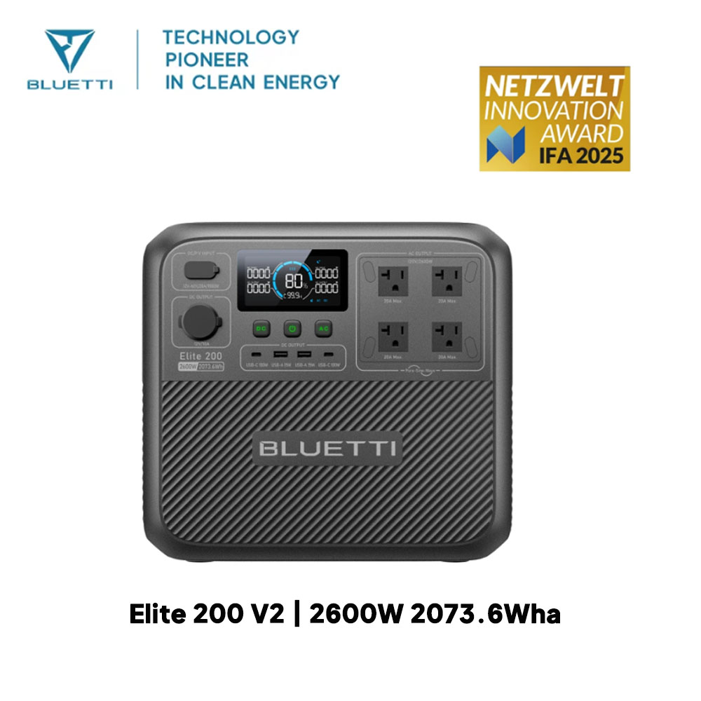 【Renew】BLUETTI Elite 200 V2 Po - Usb Charger Dynamo ulasan dan harga
