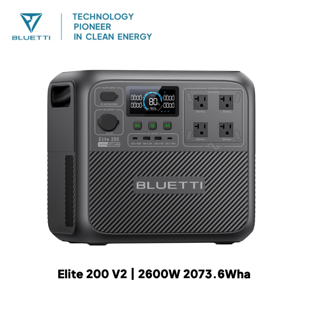 【Renew】BLUETTI Elite 200 V2 Po - Usb Charger Dynamo ulasan dan harga
