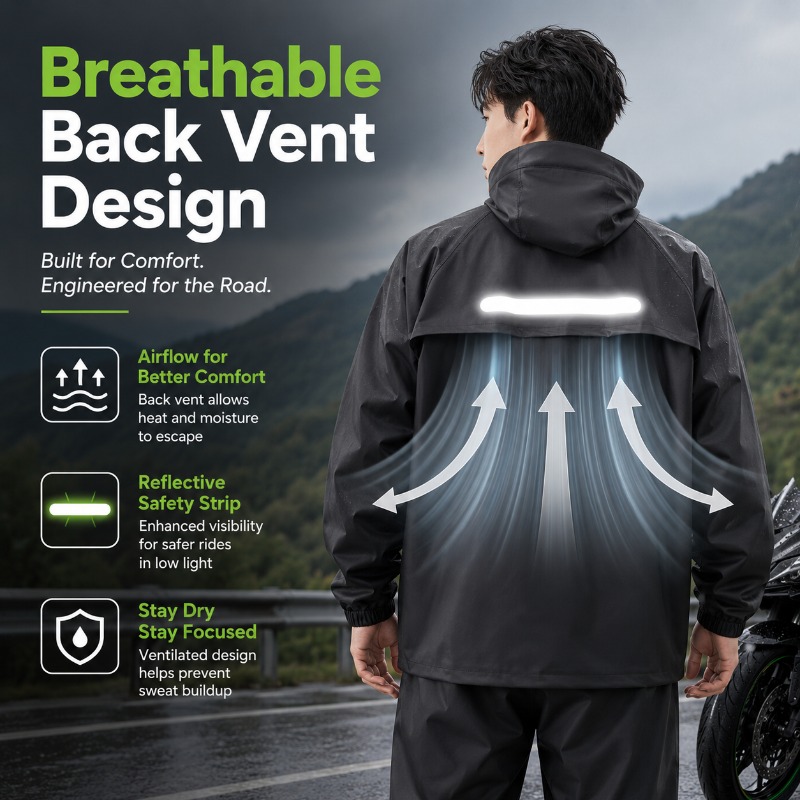Unisex 2-Piece Waterproof Cycl - Cycling Commute Jacket ulasan dan harga