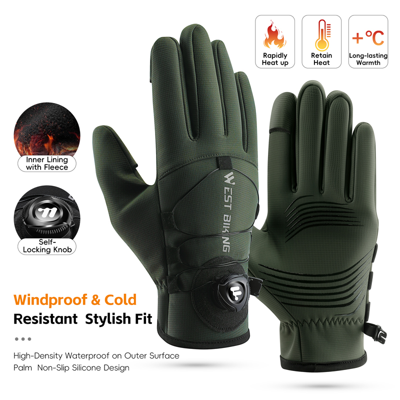 Winter Bike Gloves Magnetic Qu - Winter Cycling Commute ulasan dan harga