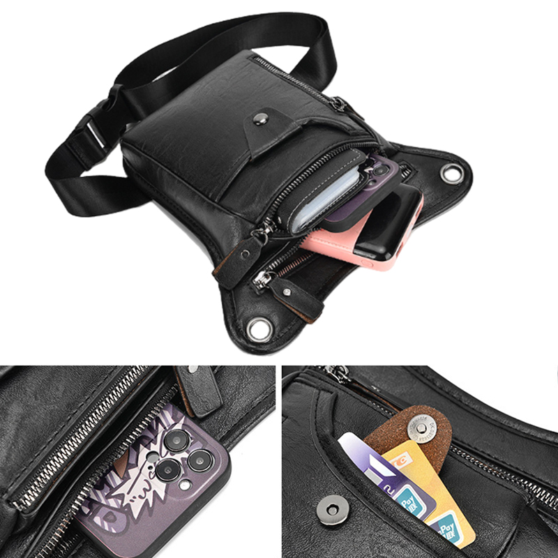 Vintage Pu Leather Waist Pack  - Cycling Commuter Bag ulasan dan harga
