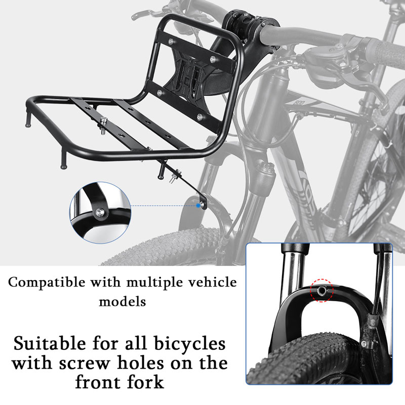 Bicycle Front Rack Aluminum Al - Cycling Commuter Bag ulasan dan harga