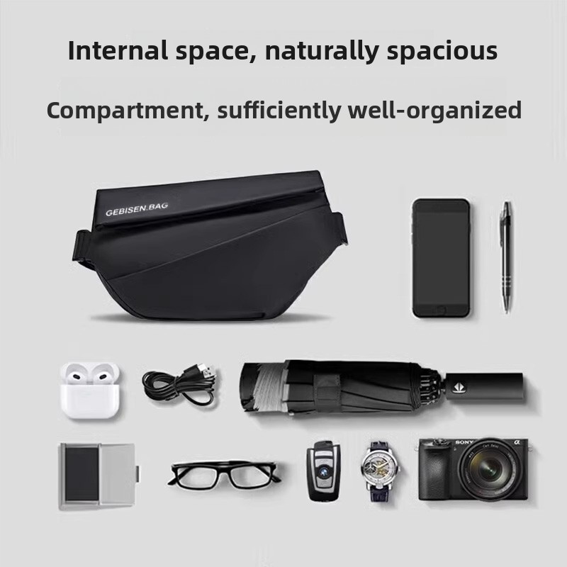 Magnetic Buckle Men Crossbody  - Cycling Commuter Bag ulasan dan harga